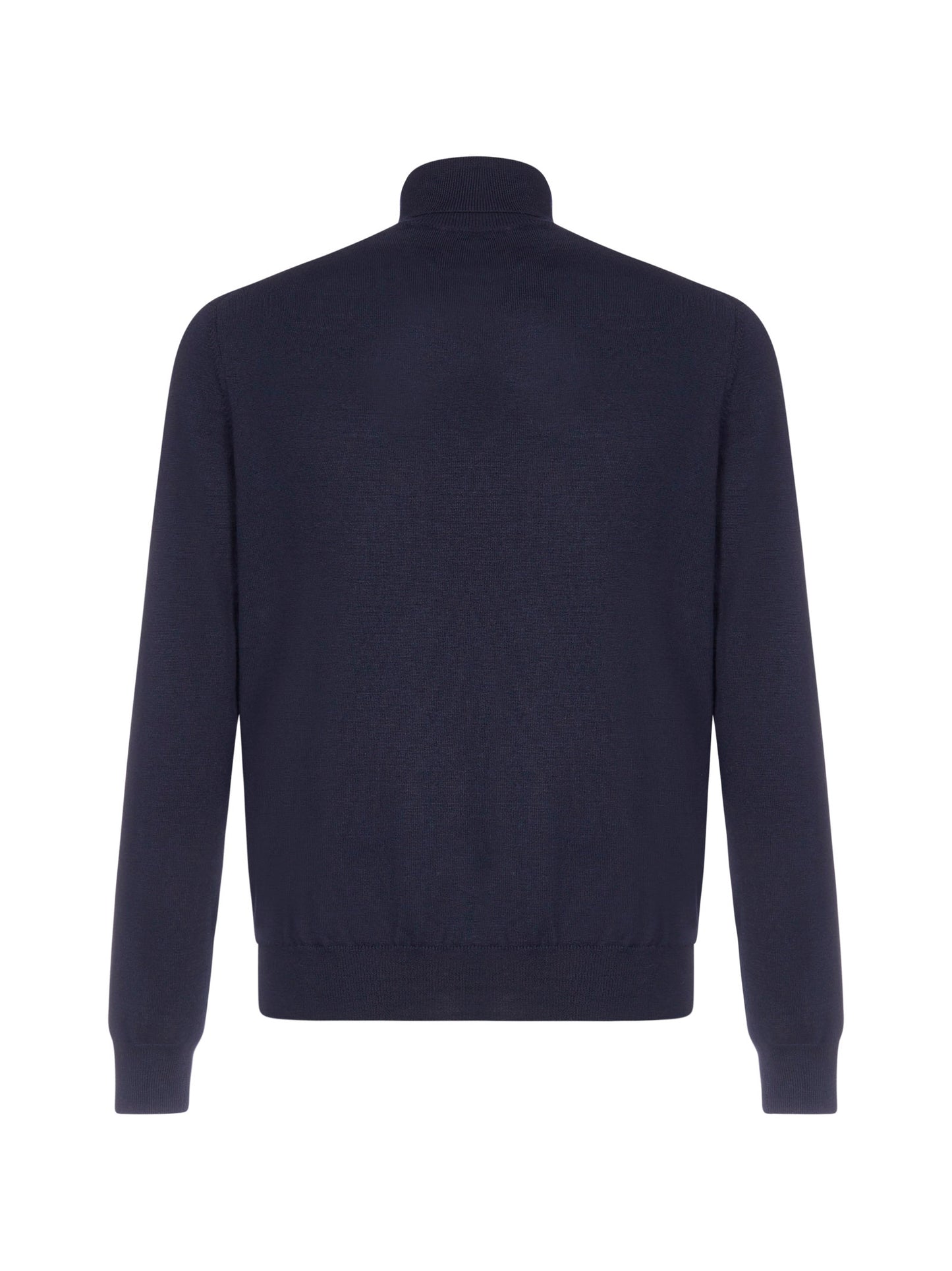 Blue turtleneck sweater