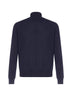 Blue turtleneck sweater