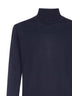 Blue turtleneck sweater