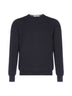 Blue wool crewneck sweater