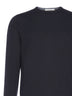 Blue wool crewneck sweater