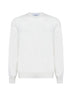 Ivory cashmere crewneck sweater