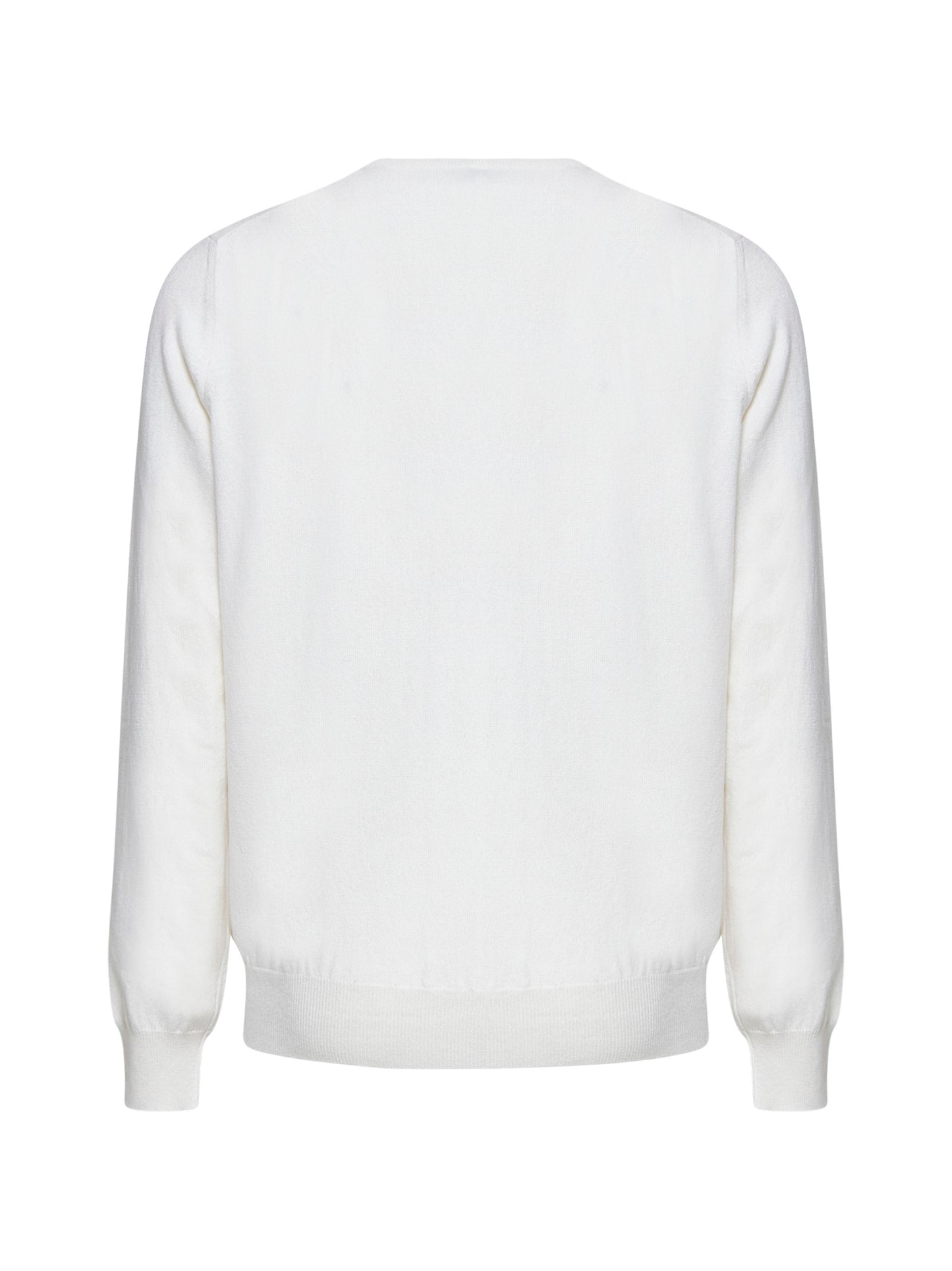 Ivory cashmere crewneck sweater