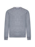 Grey cashmere crewneck sweater