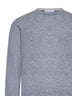 Grey cashmere crewneck sweater
