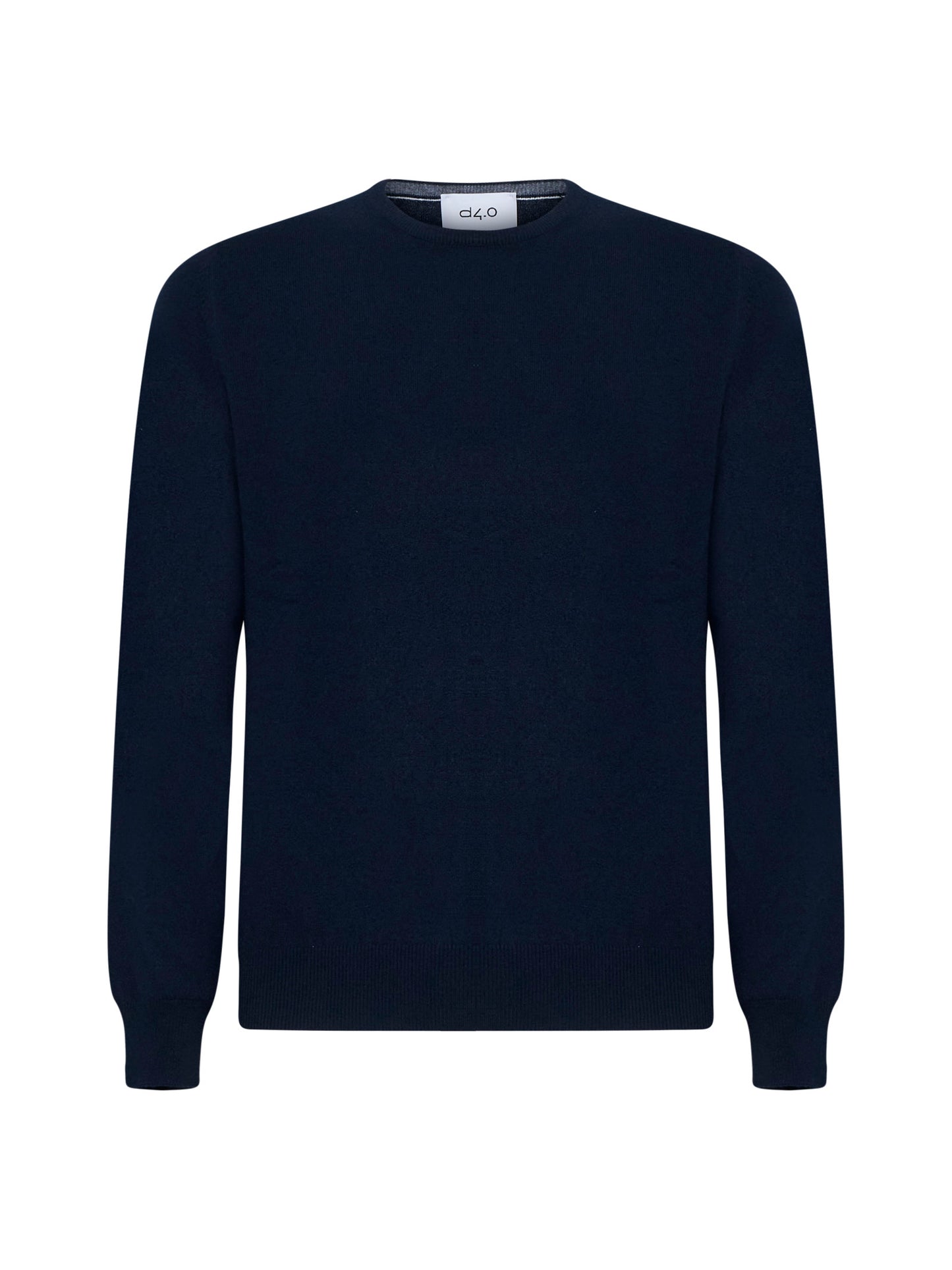 Blue cashmere crewneck sweater