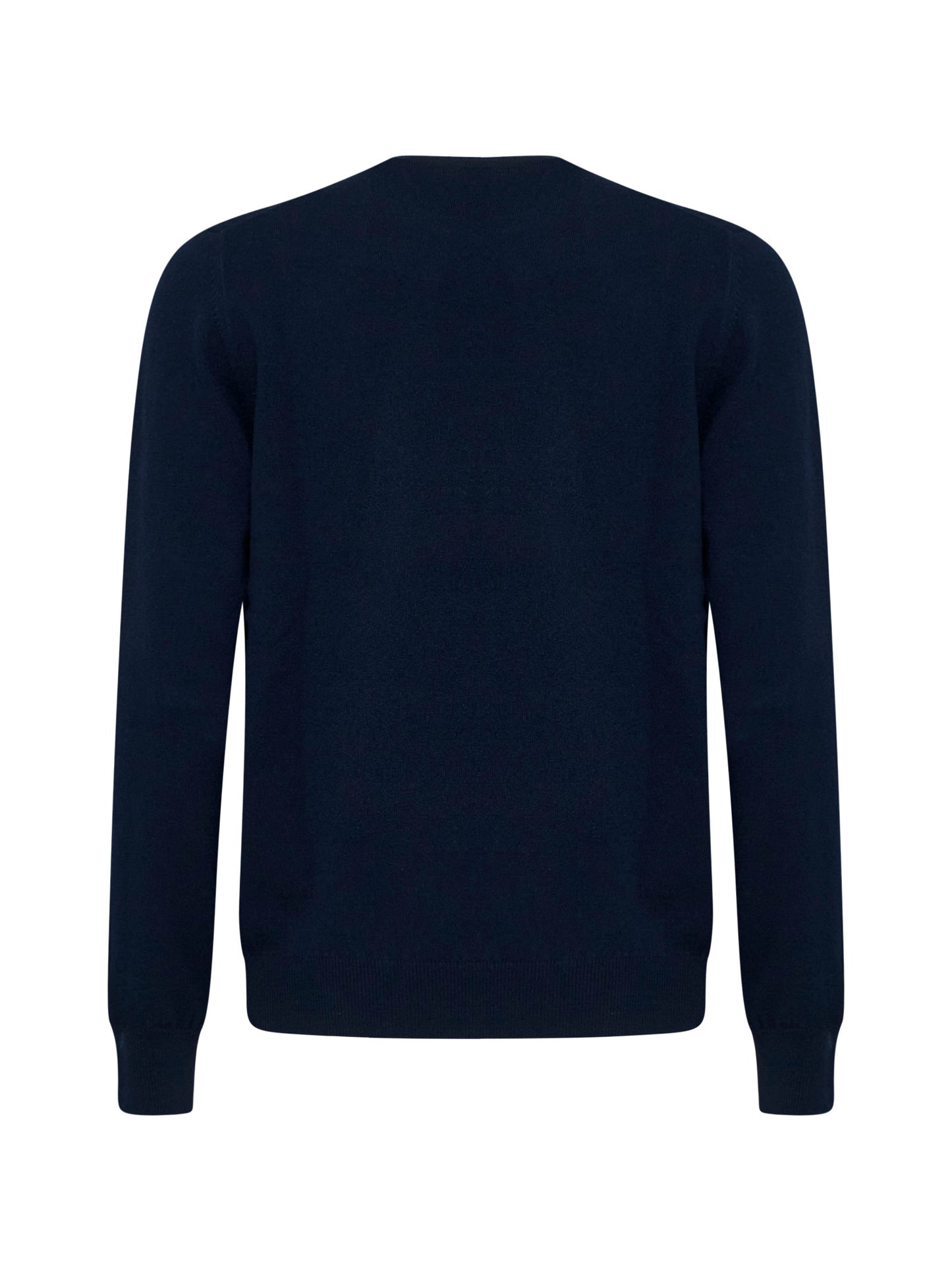 Blue cashmere crewneck sweater