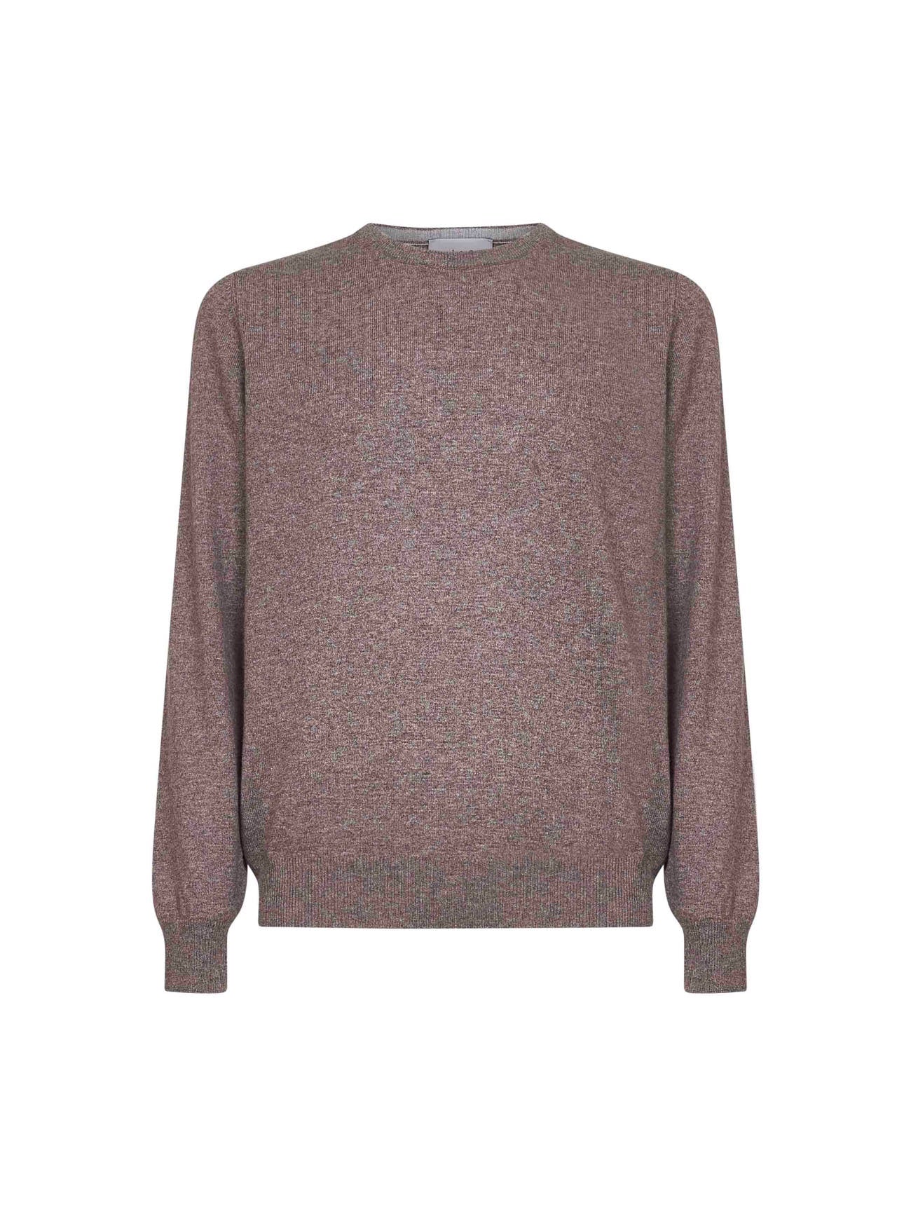 Dark grey wool and cashmere blend crewneck sweater