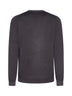 Brown wool crewneck sweater