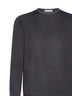 Brown wool crewneck sweater