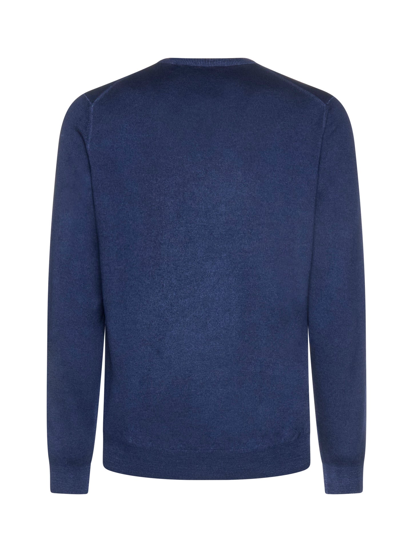 Blue wool crewneck sweater