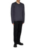 Grey wool crewneck sweater