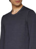 Grey wool crewneck sweater