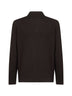 Brown virgin wool knit shirt