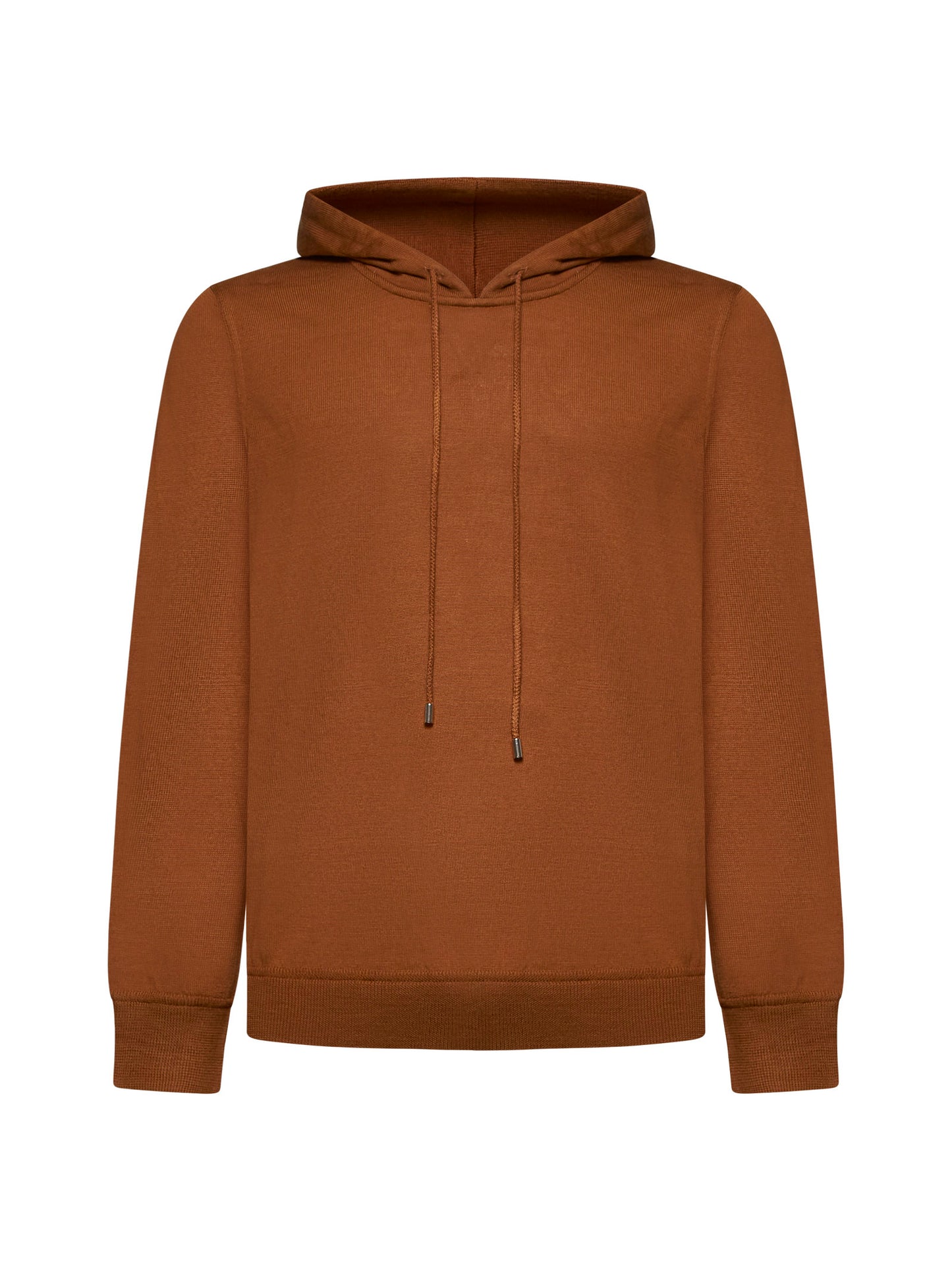 Brown wool hoodie