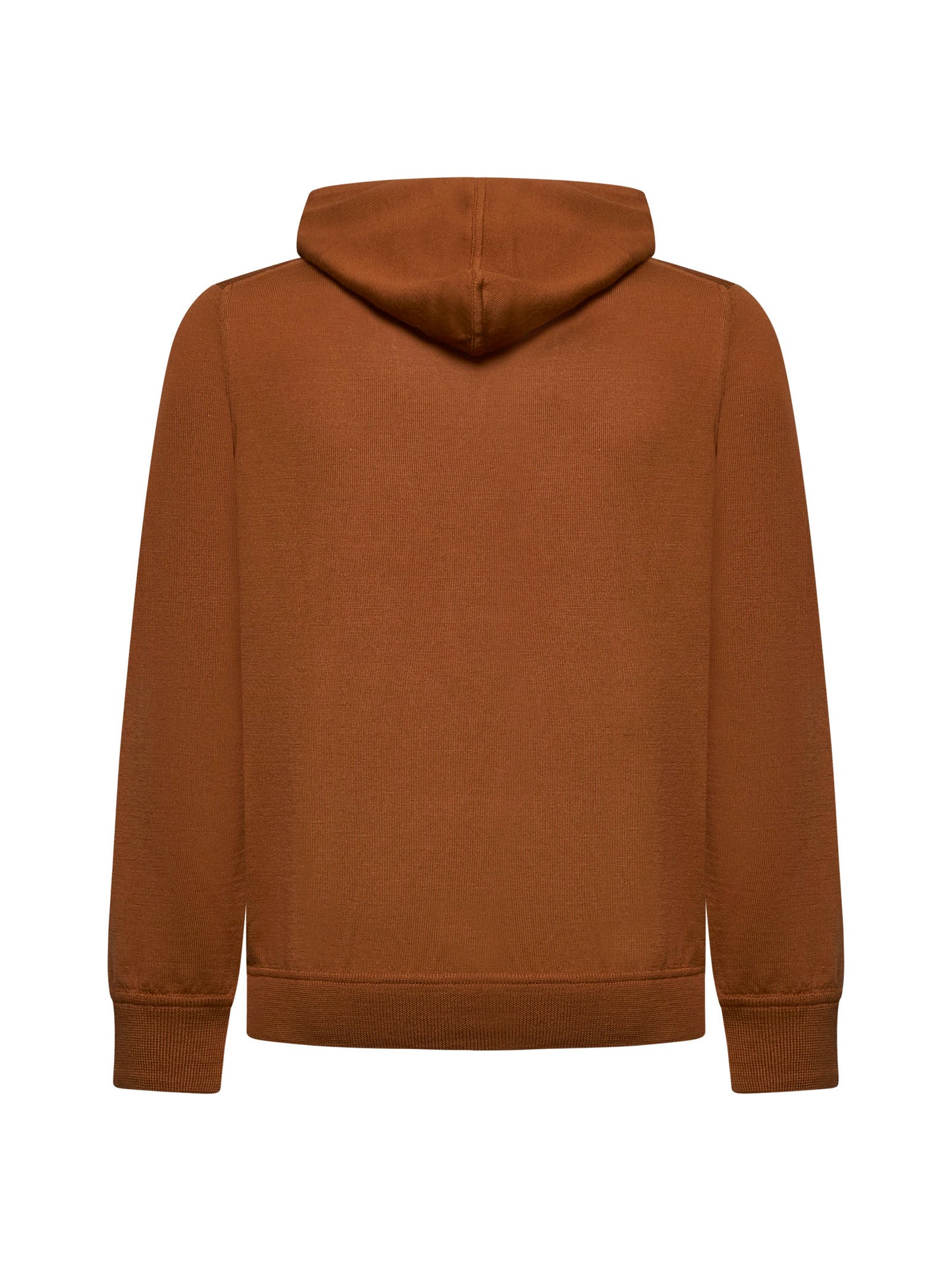 Brown wool hoodie