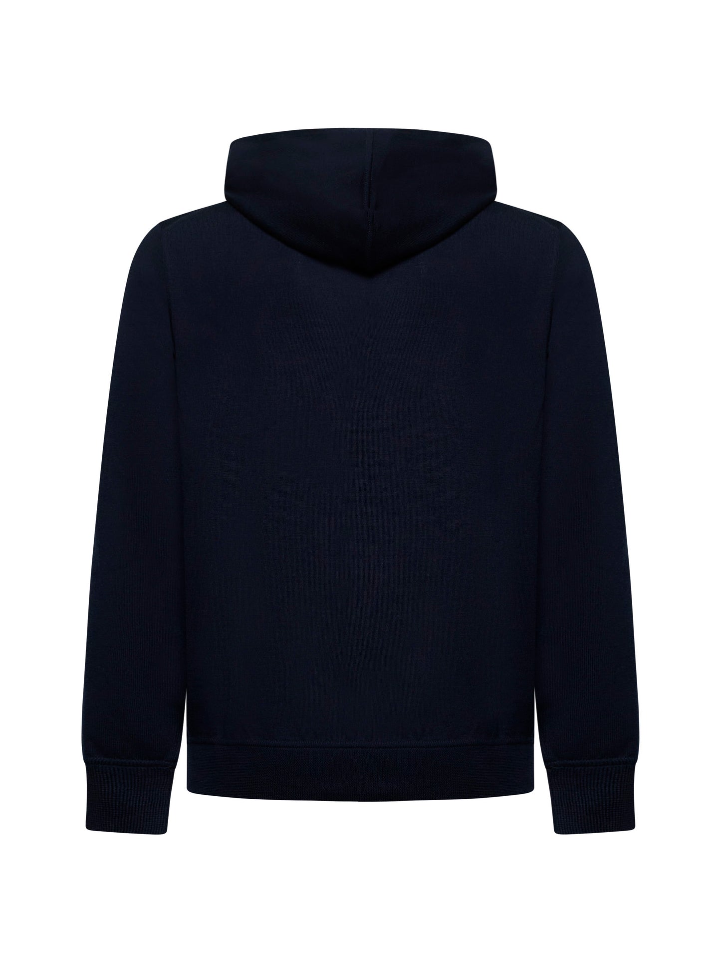 Blue wool hoodie