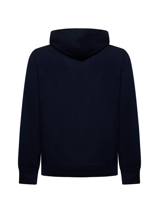 Blue wool hoodie