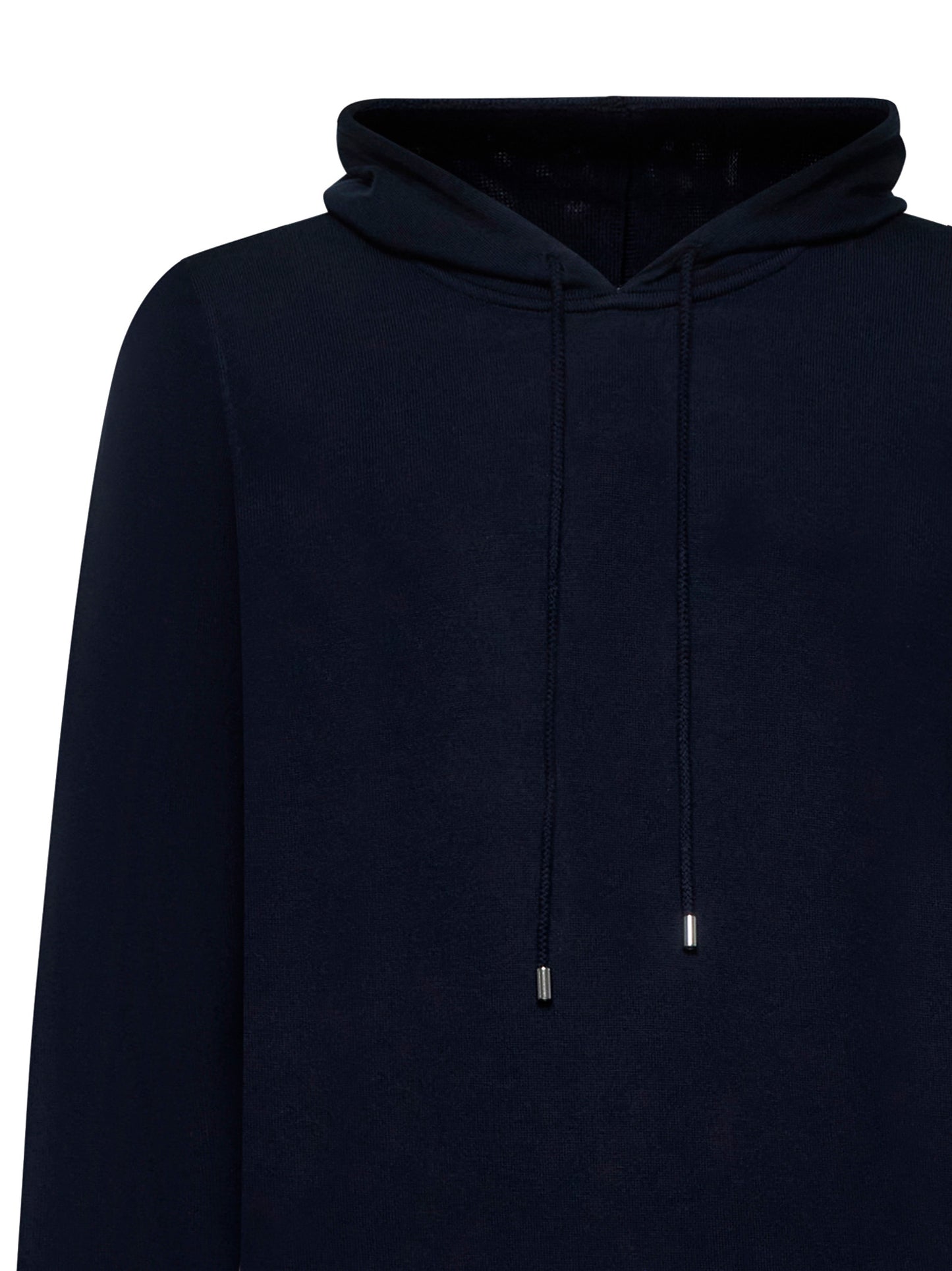 Blue wool hoodie