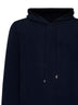 Blue wool hoodie