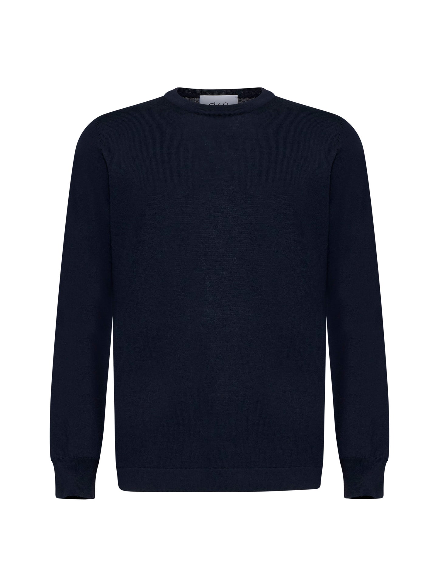 Blue merino wool Athleisure crewneck