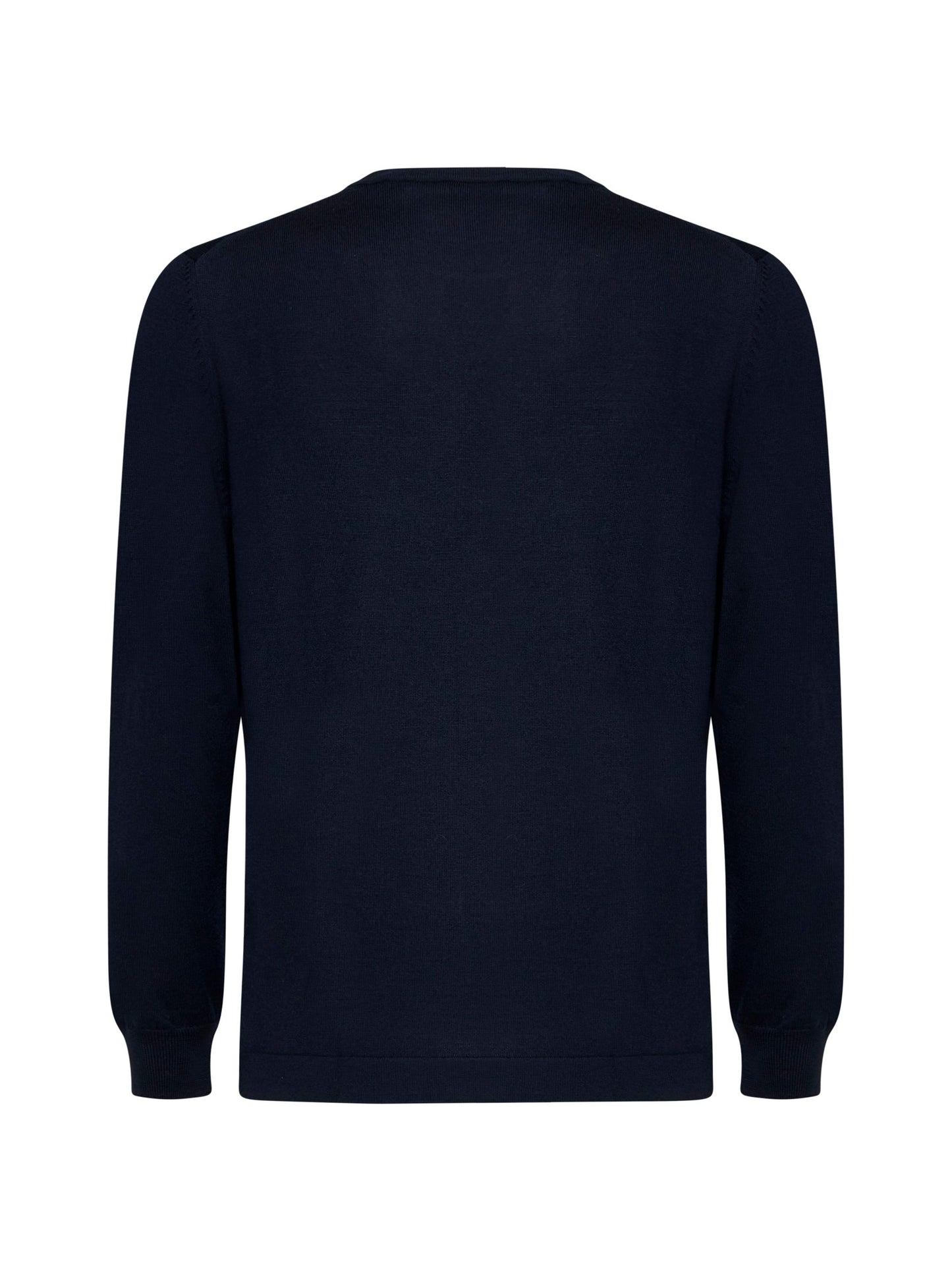 Blue merino wool Athleisure crewneck