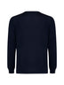 Blue merino wool Athleisure crewneck