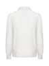 Ivory English rib knit polo shirt