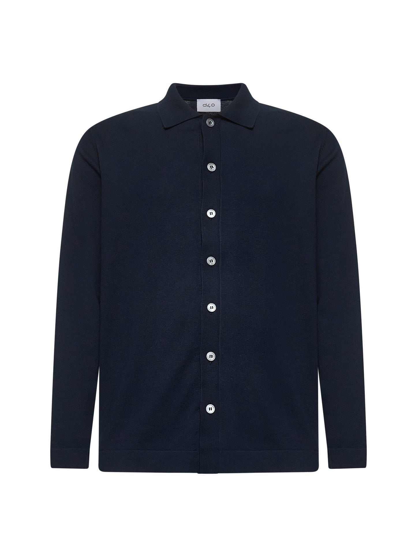 Blue cotton knit shirt