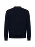 Black knit Skipper Athleisure polo shirt