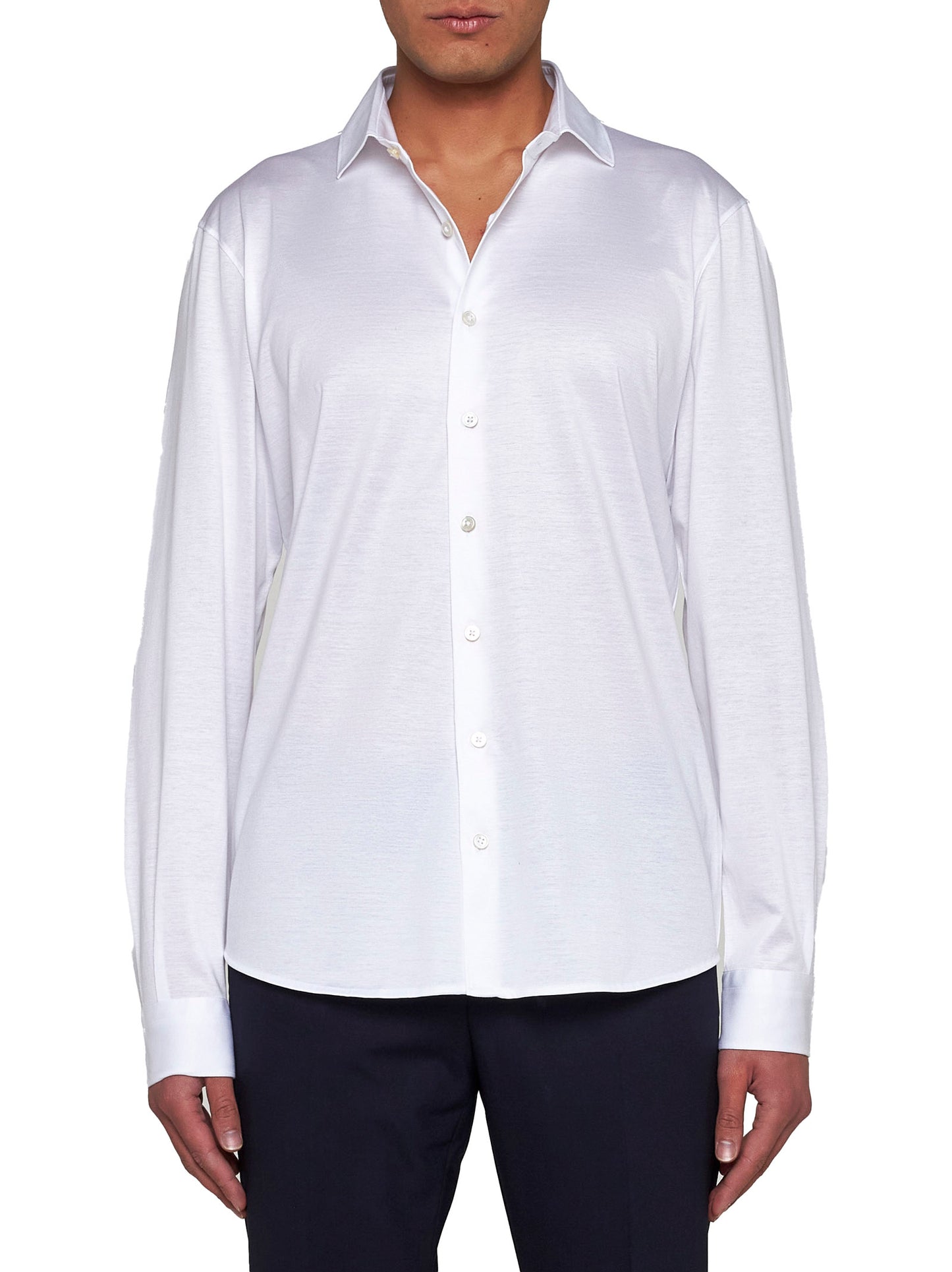 Cotton knit shirt