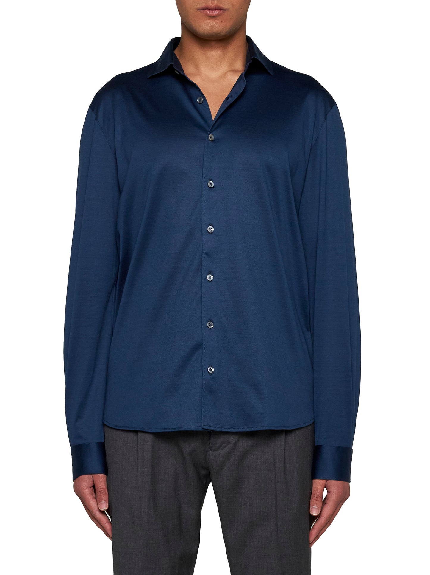 Cotton knit shirt