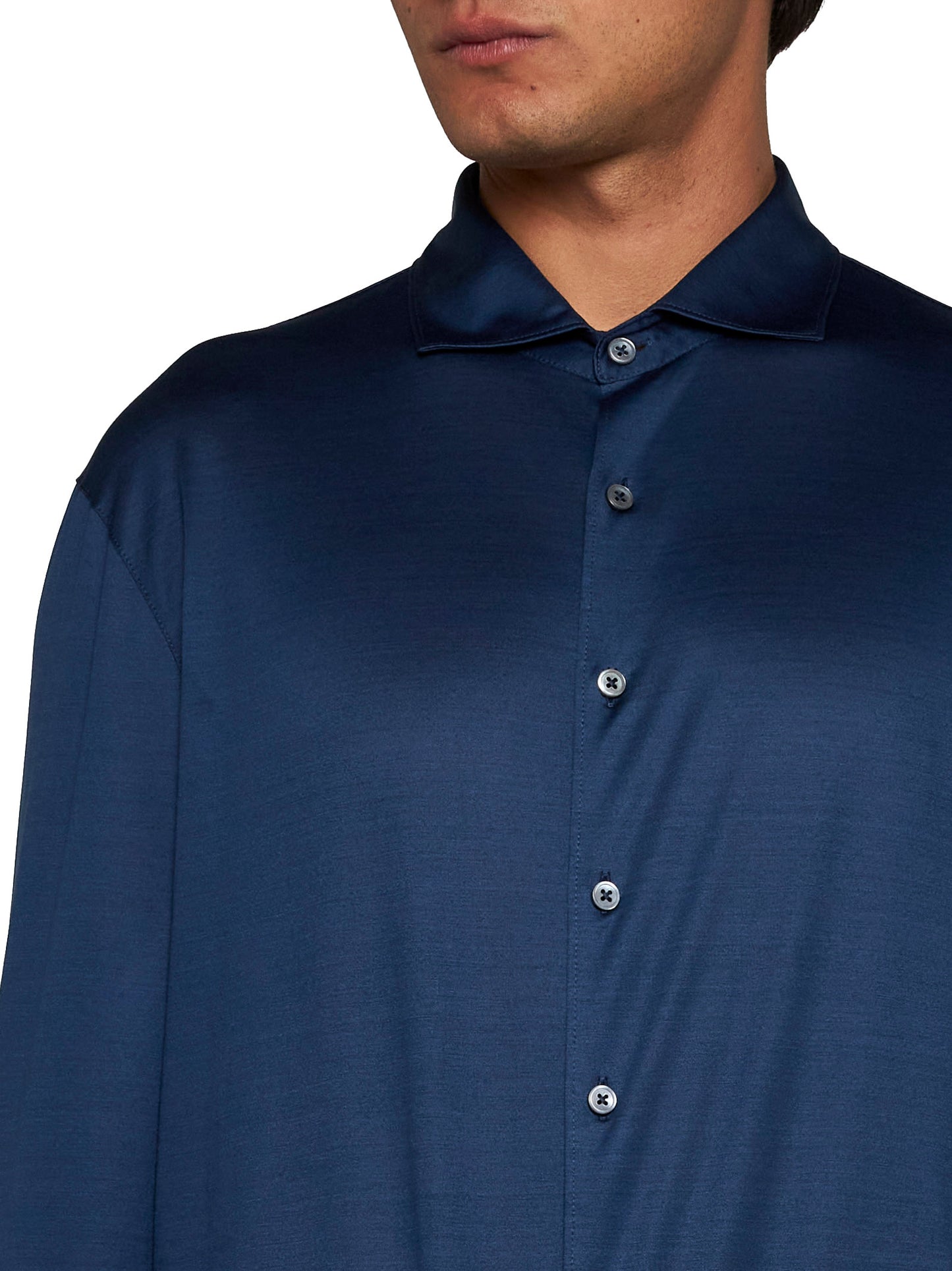 Cotton knit shirt