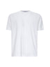 T-shirt girocollo in jersey di cotone bianco