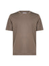 T-shirt in jersey di cotone beige
