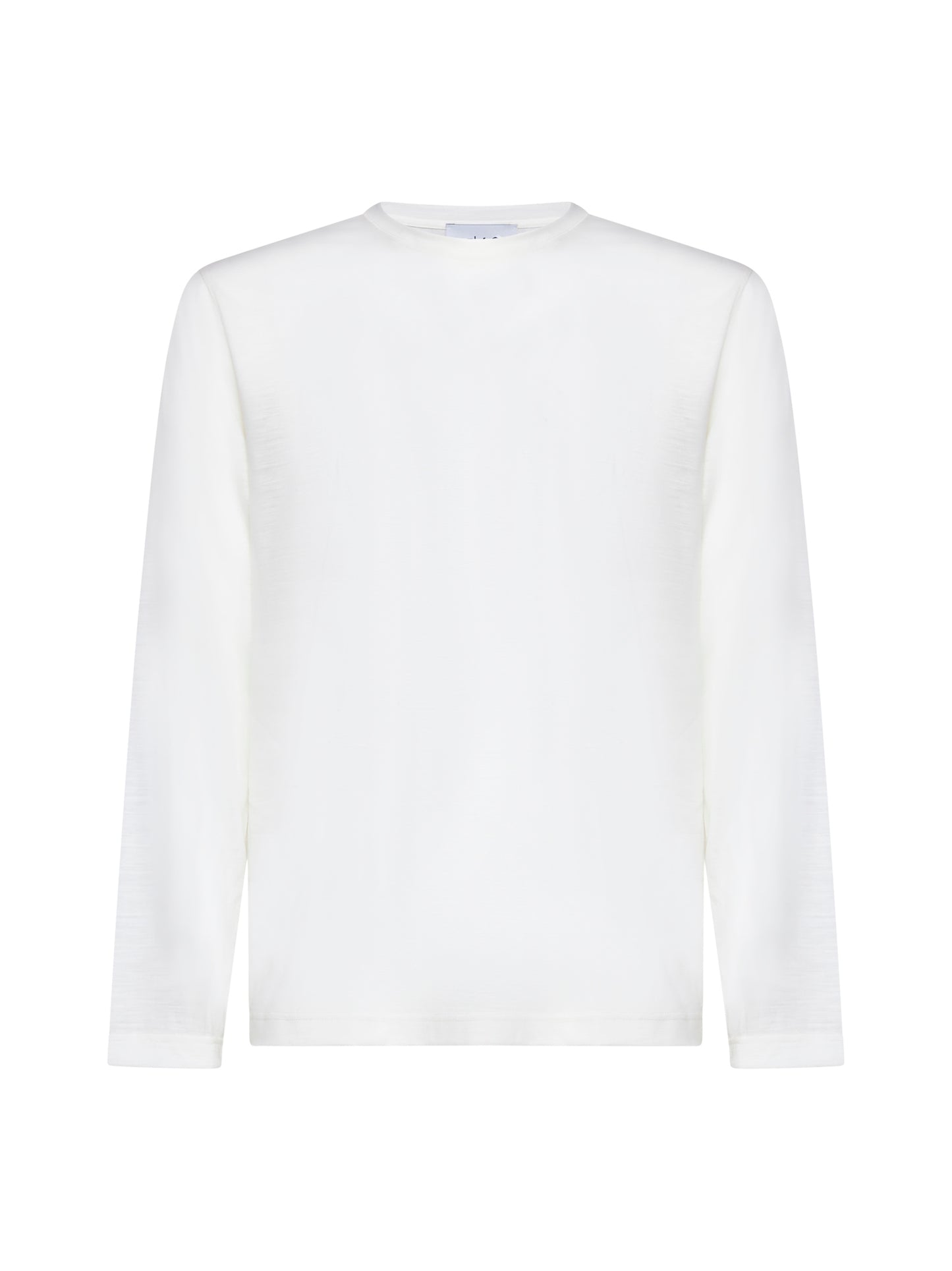 Beige long-sleeved T-shirt