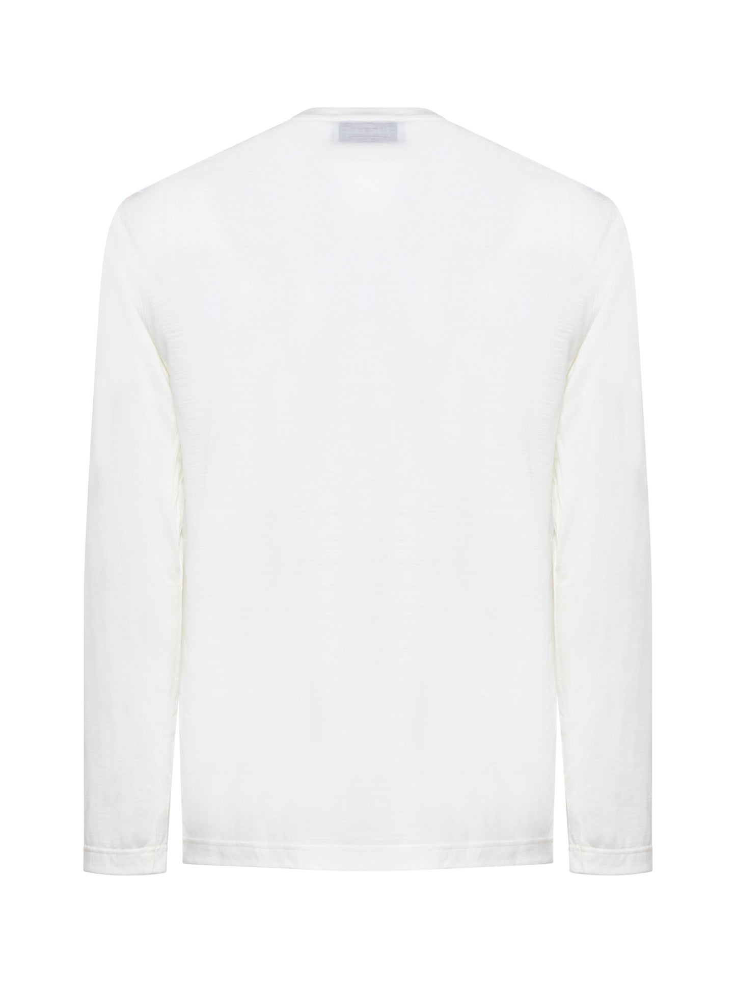 Beige long-sleeved T-shirt