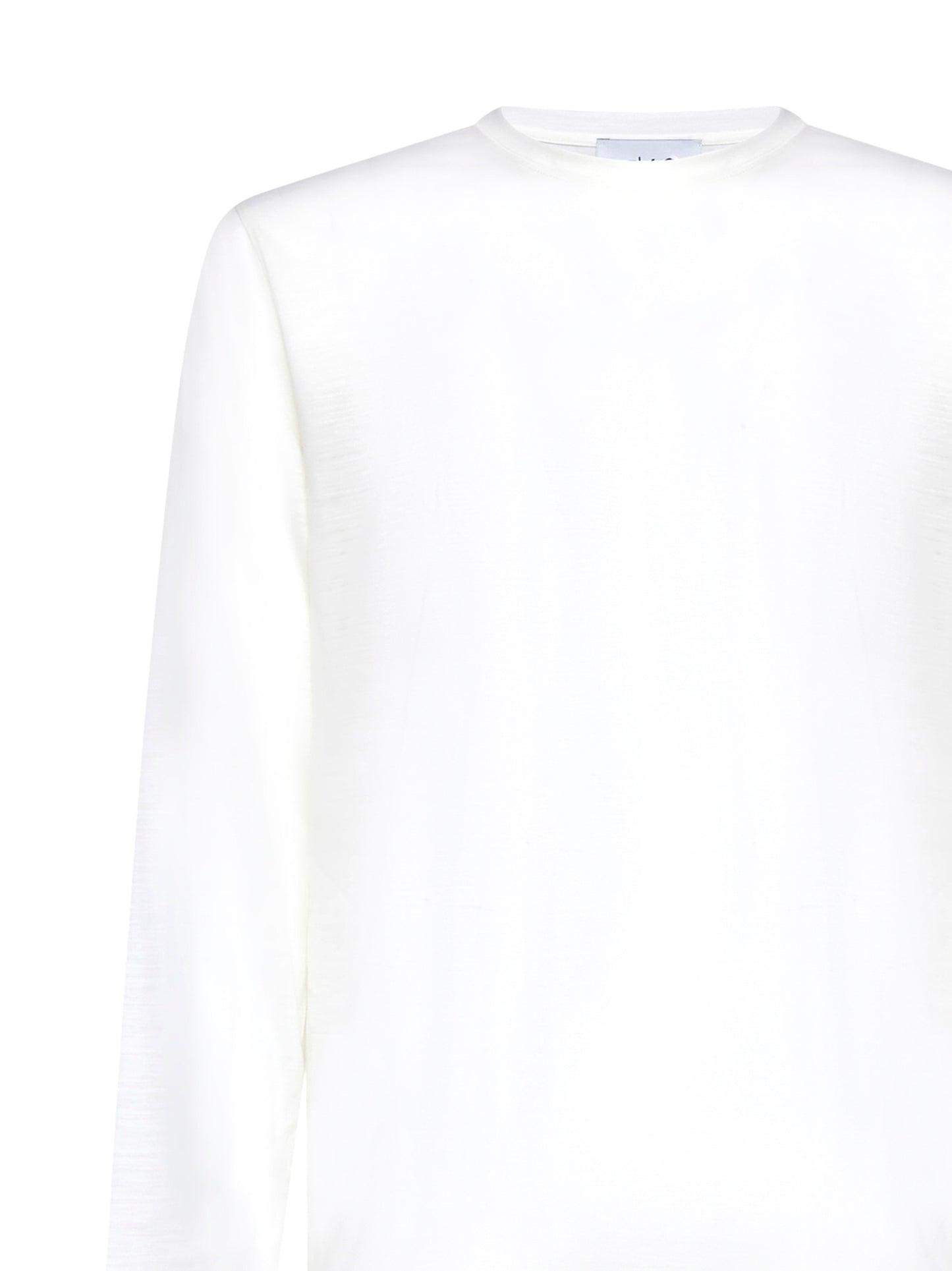 Beige long-sleeved T-shirt