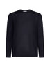 Blue long-sleeved T-shirt