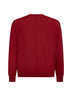Red virgin wool crewneck sweater