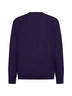Purple virgin wool crewneck sweater