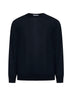 Blue virgin wool crewneck sweater