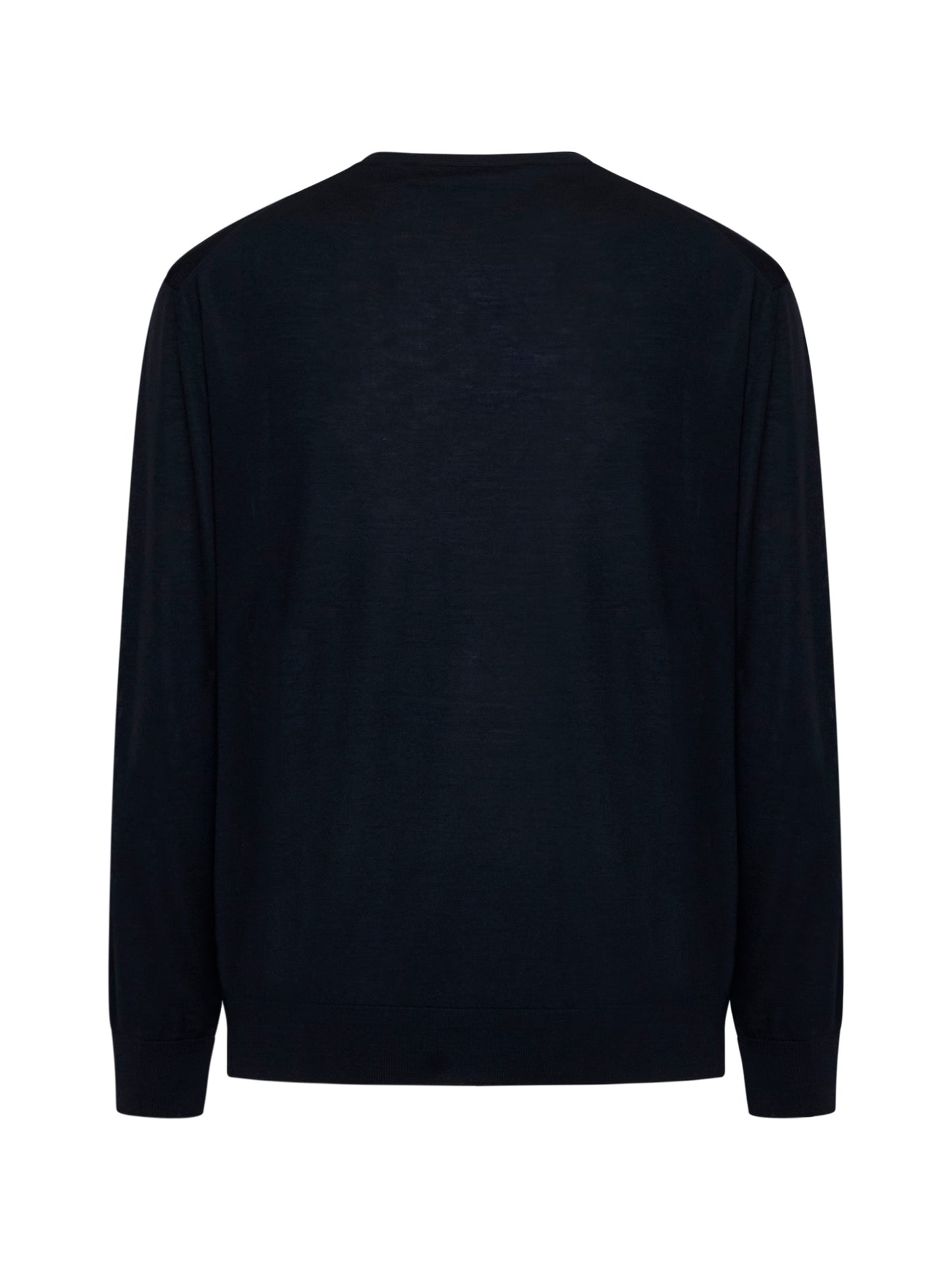 Blue virgin wool crewneck sweater