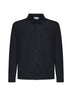 Grey virgin wool knit shirt