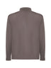 Taupe virgin wool knit shirt