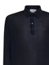 Camicia in maglia di lana vergine blu