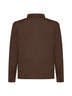 Brown virgin wool knit shirt