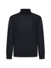 Grey virgin wool mock neck sweater
