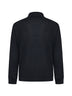 Grey virgin wool mock neck sweater
