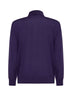 Purple virgin wool mock neck sweater